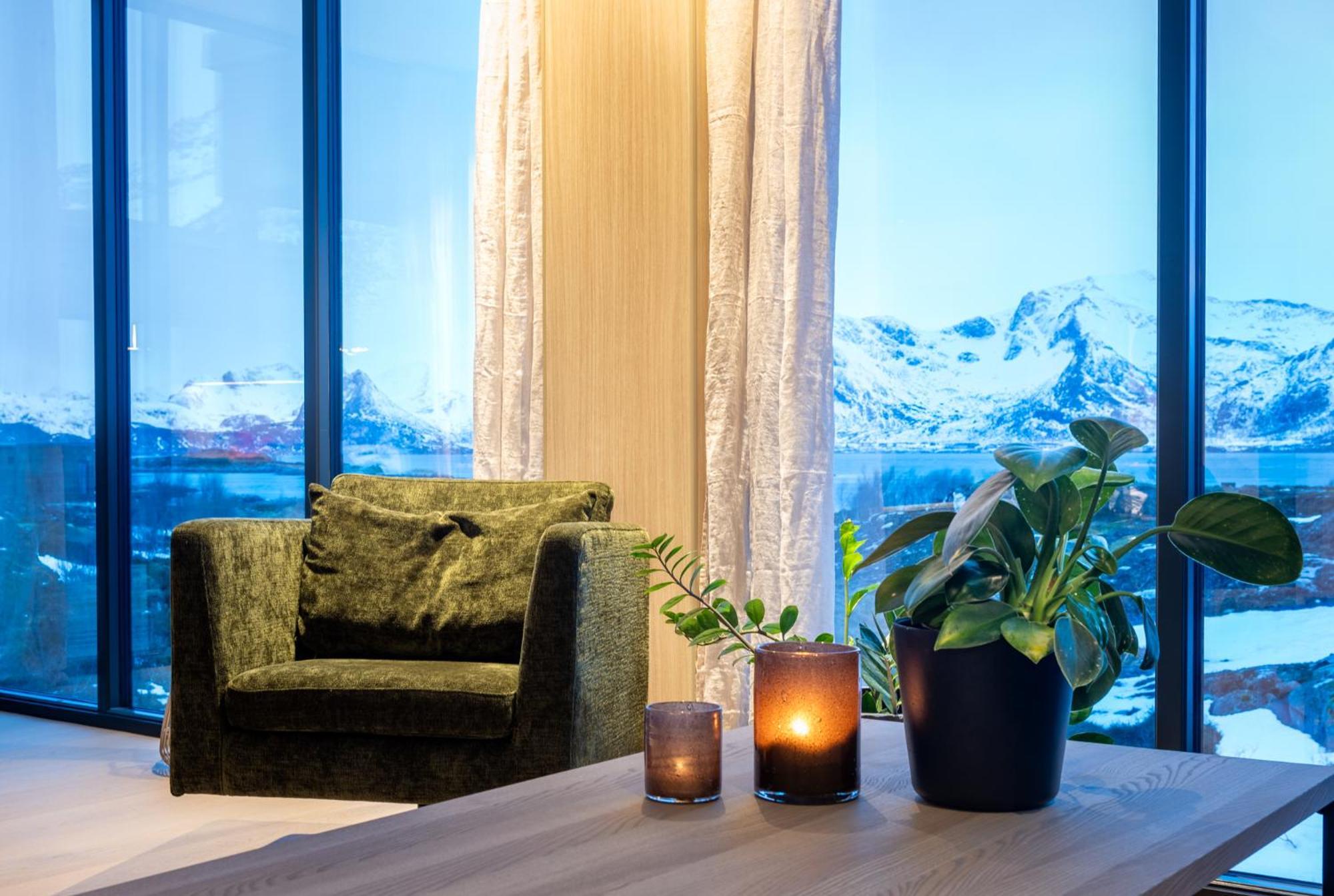 New Luxury Cabin Near Henningsvaer Lofoten Kleppstad Exterior photo